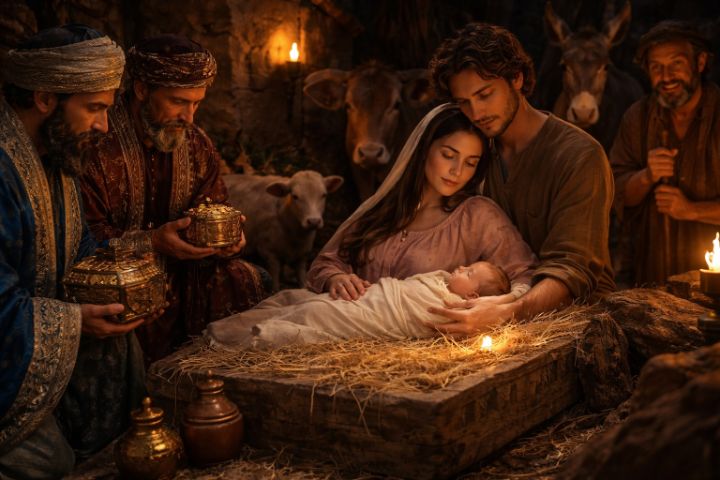33 Nativity scene - Pruitt Gallery - Digital Art & AI, Religion ...