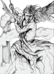 Zeus in pencil