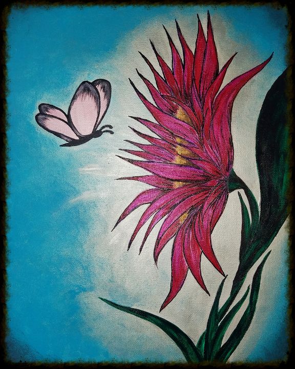 Pink sunflower - Lil-bitz of happiness - Paintings & Prints