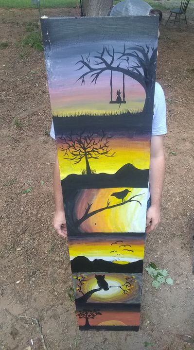 6ft free hand painting Amanda Paintings Prints Landscapes