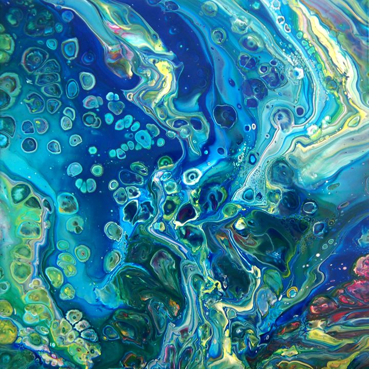 Marine Odyssey - Fluid Nature - Paintings & Prints, Abstract, Movement ...