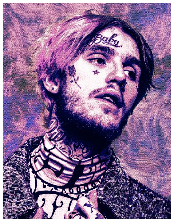 Lil Peep Waves Texture - Tombro - Digital Art, Entertainment, Music ...