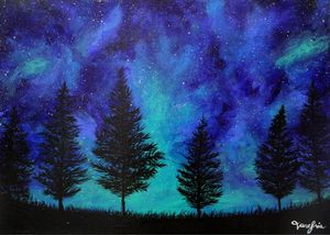 Starry Night (Acrylic on Canvas)