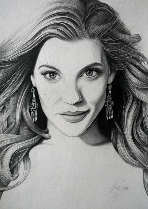 Katee Sackhoff Print - James Garner Portraits and Illustration ...