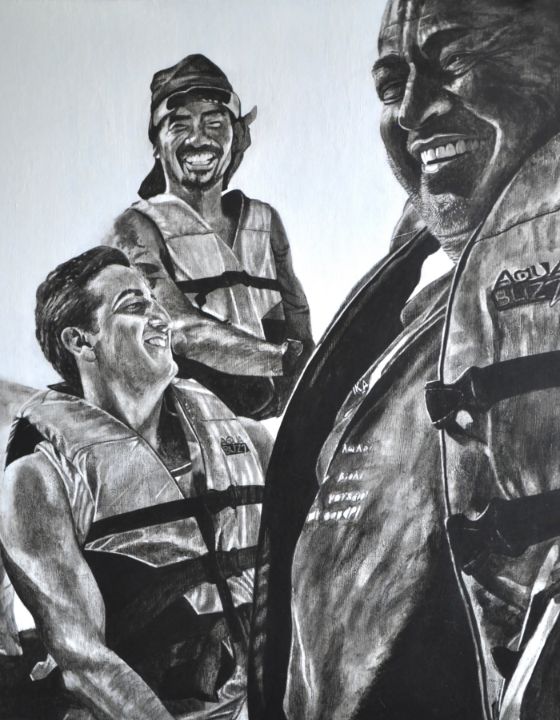 Master & mates Dave Pendleton Paintings & Prints, People & Figures