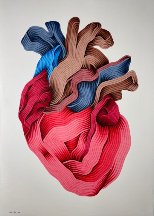 #306 Paper and Markers Drawings Illustration Abstract Color