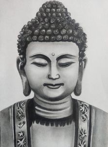 Gautama Buddha Sketch - Drawing Skill