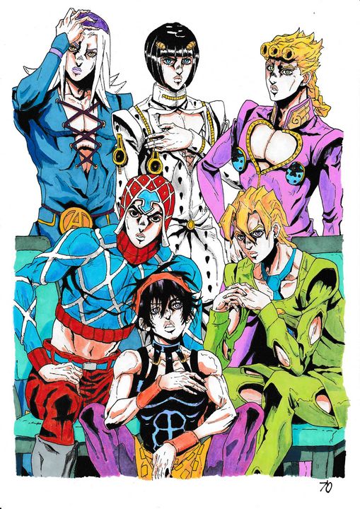 Bucciarati Gang from Jojo part 5 - 7'O - Drawings & Illustration, People &  Figures, Animation, Anime, & Comics, Anime - ArtPal
