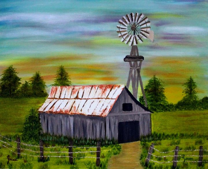 Sunrise On The Old Farm - Regena Jones Art In Bloom - Paintings ...