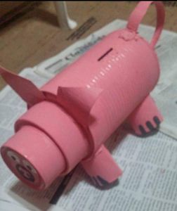 PINK TIN CAN PIGGY BANK - Islandtreasures247