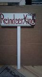 Reindeer Xing Crossroads Sign
