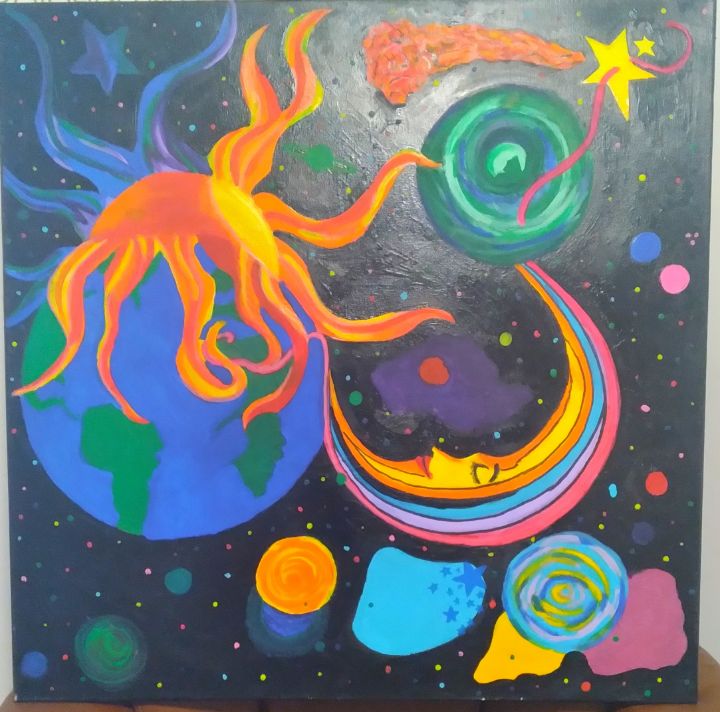 Titled Heliouniverse - Painting - Islandtreasures247
