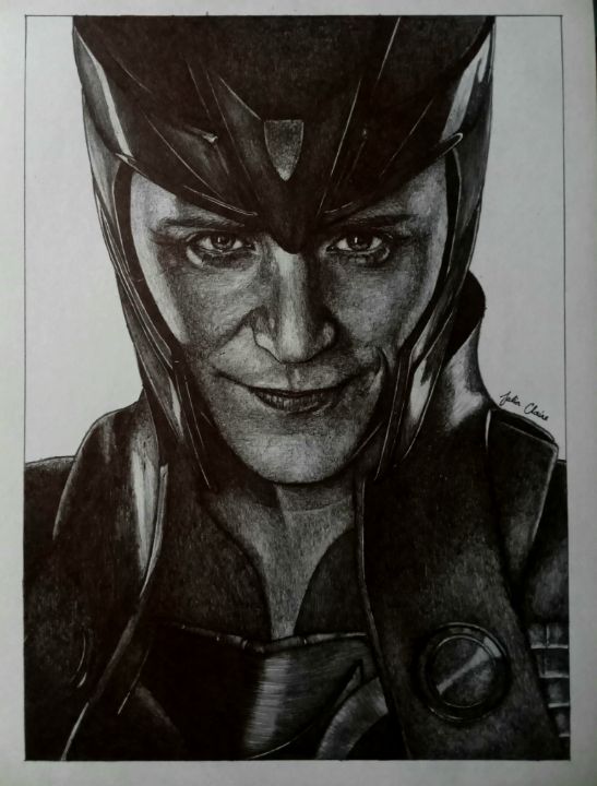Loki Tom Hiddleston pencil drawing by heidrawing on DeviantArt
