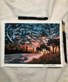 Oringinal sunset painting