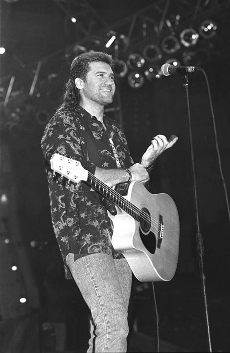 Musician Billy Ray Cyrus BW Photo - Front Row Photographs