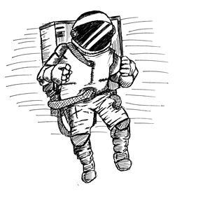 In space