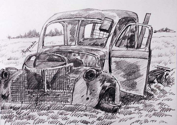 Sketch old car  CanStock