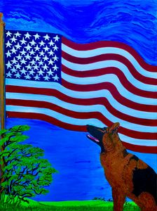 Dog faithful to his nation