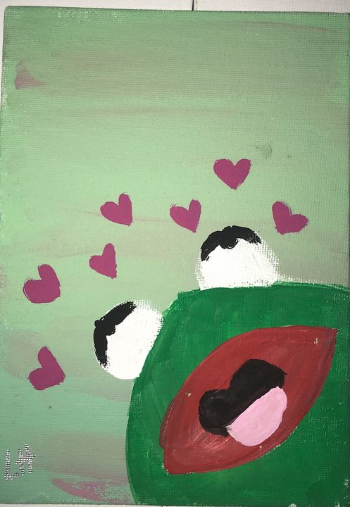 Lovesick kermit - Liberty Hulsey art