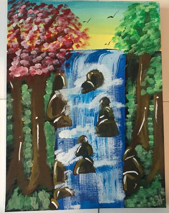 waterfall - Liberty Hulsey art