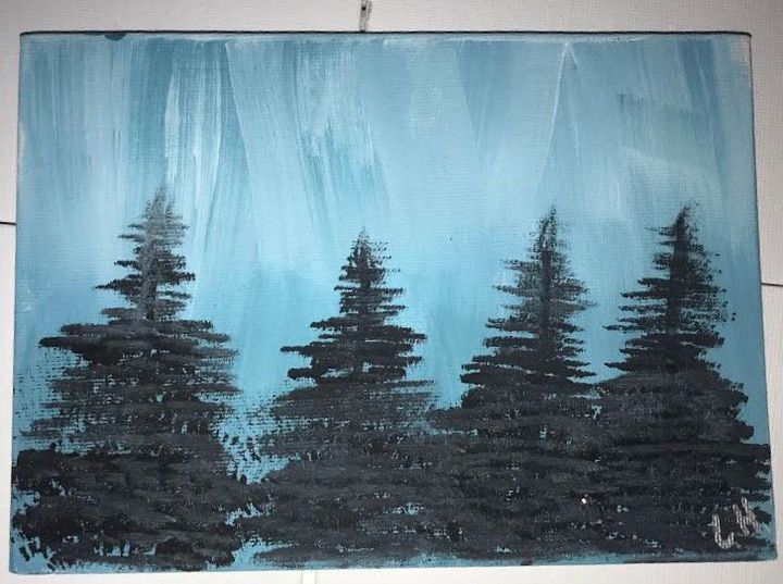 night forest - Liberty Hulsey art
