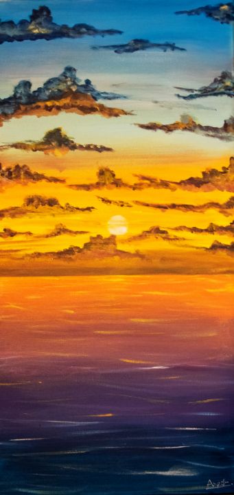 How to draw Sunset Scenery with oil pastels step by step, Drawing for  Beginners - YouTube