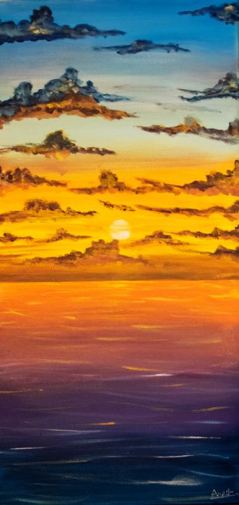 Sunset Ap Arts Gallery Paintings Prints Landscapes Nature 