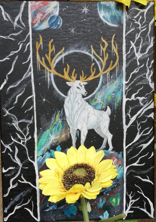 Deer in my dreams - Gabriel Tembo Art