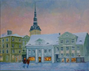 Winter Tallinn - Town Hall Square