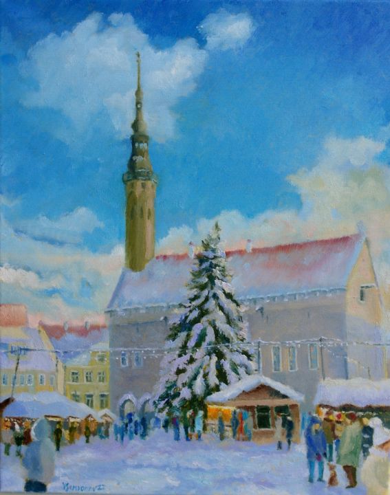 Winter Tallinn - Christmas Market - SemyonovArt