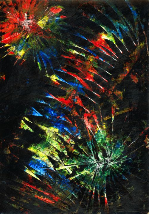 Color Blast - Madamundum Gallery - Paintings & Prints, Abstract, Irregular  Forms - ArtPal