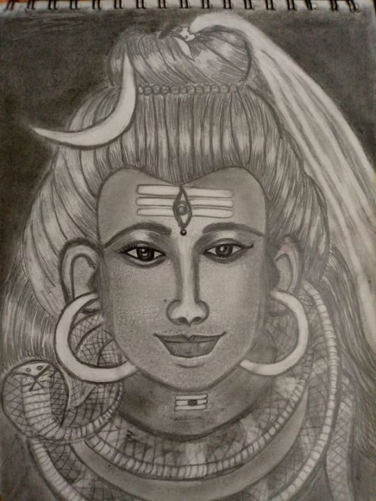 Bal Shiva drawing, Shiva easy drawing with pencil, how to draw bal Shiva  step by step | Easy drawings, Pencil sketch images, Pencil sketches easy