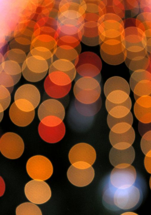 Blurred orange lights - Ali Dunnell Artist