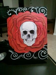 Kansas City Royals Sugar Skull Print 11x14 Print 