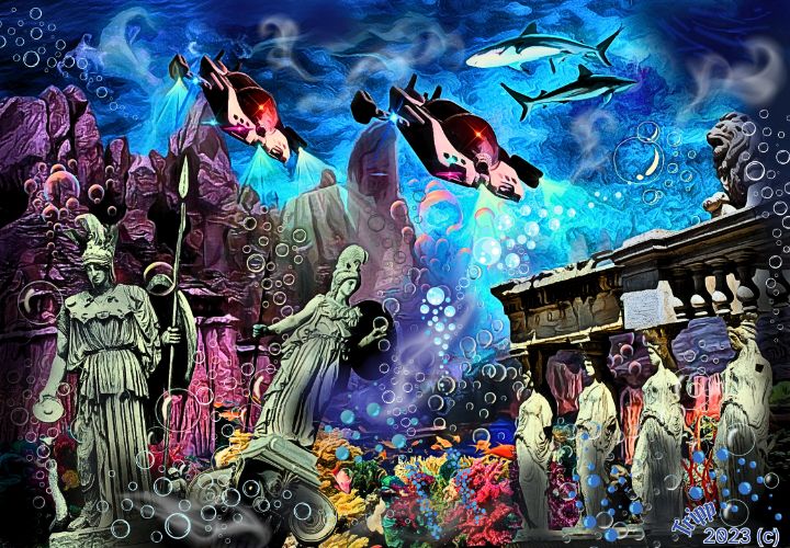 Search for the Lost City (Atlantis) - Tripp Reynolds - Digital Art & AI ...