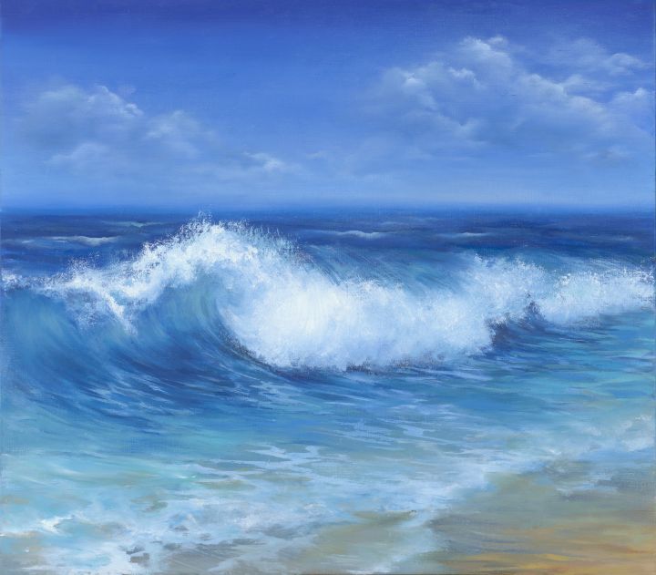 Big Wave, Seascape - Margarita Alimova - Paintings & Prints, Landscapes 