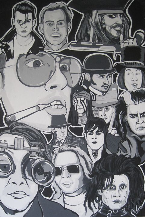 tribute to johnny depp - Niles2209 - Paintings & Prints, People & Figures,  Celebrity, Actors - ArtPal