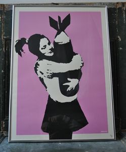 Banksy - Bomb Love - RichardArt - Paintings & Prints