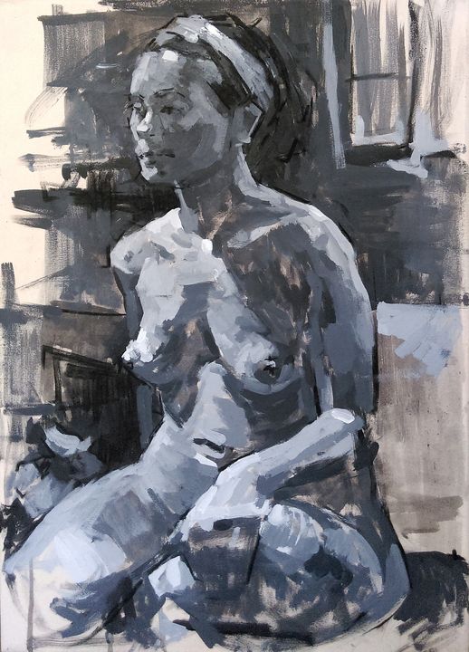 Nude female figure - Charalampos Cholopoulos