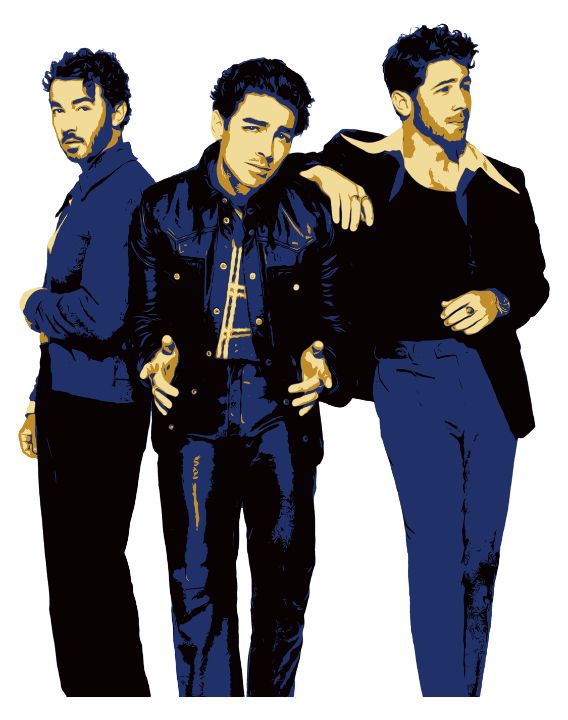 JONAS BROTHERS POPART STYLE PRINT - lestaribataritedjo - Digital