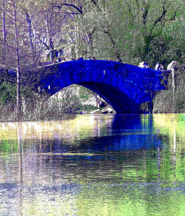 Bow Bridge Central Park Spring 1c - Ken Lerner Fine Art Photography