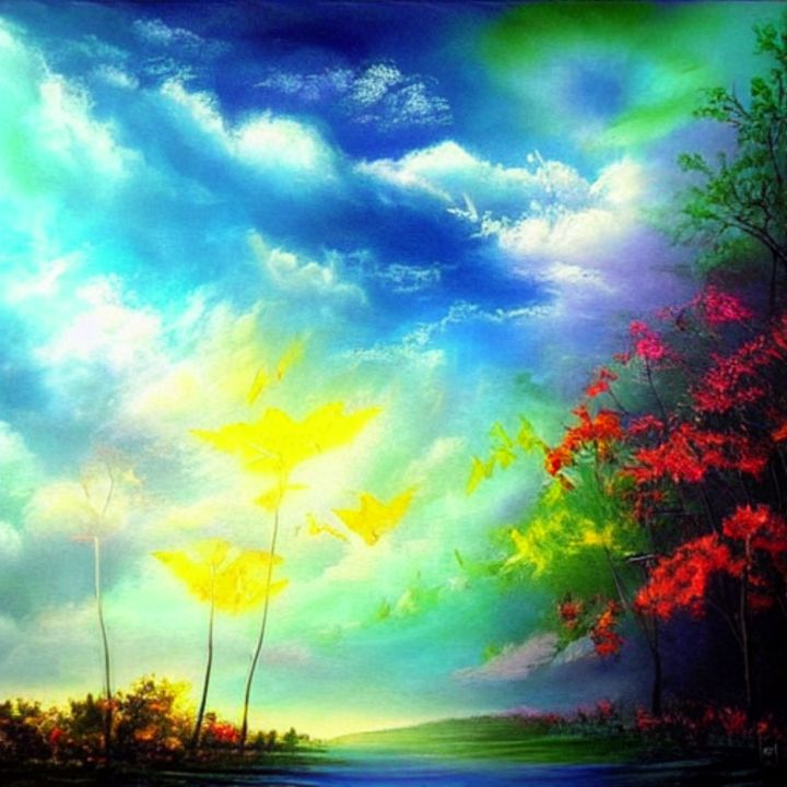 Beautiful Dreamscape - Arsalan Art - Paintings & Prints, Fantasy ...