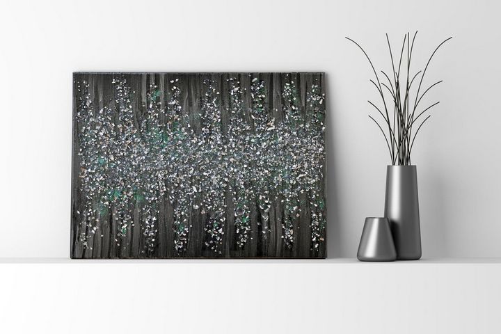 Green Glitter Spikes - Wall Therapy Boutique