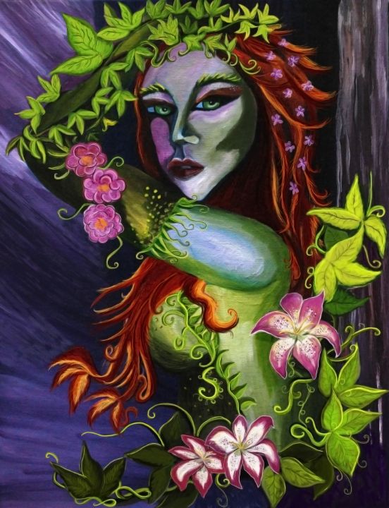 Luscious Blossom Maiden A4ditee Art Paintings And Prints Fantasy And Mythology Fantasy Men