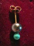 single earring 14k.y/gold
