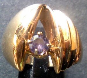 New 14K.gold amethyst Ring - JBiro