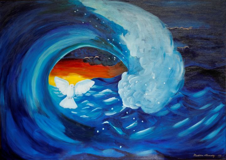 Peace in the Storm OilnWine Design Paintings Prints