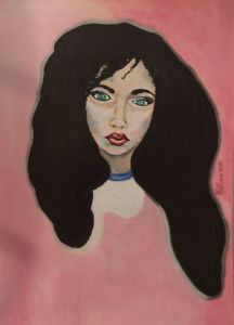 Young lady with green eyes - In And Out Of Abstract