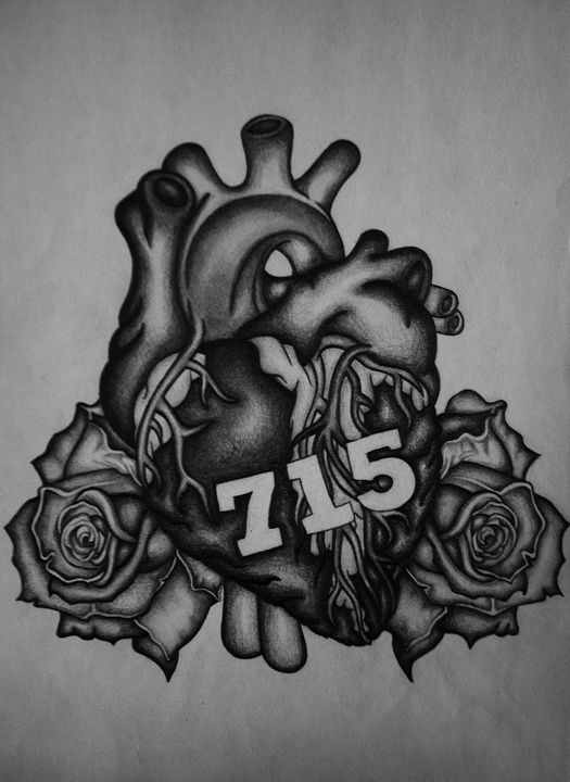 Anatomical Heart Tattoo Design - Teresa Gamill