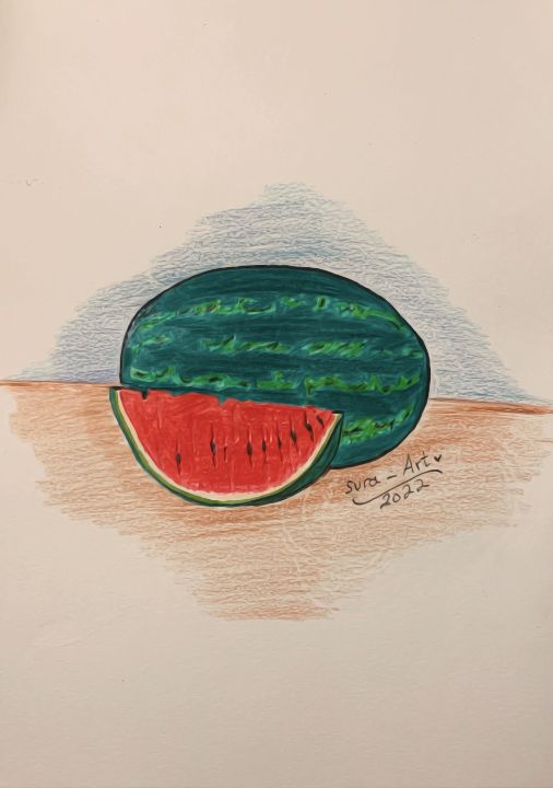 Watermelon Drawing Cartoon Cuteness, Cute cartoon watermelon slice, cartoon  Character, food, cartoons png | PNGWing
